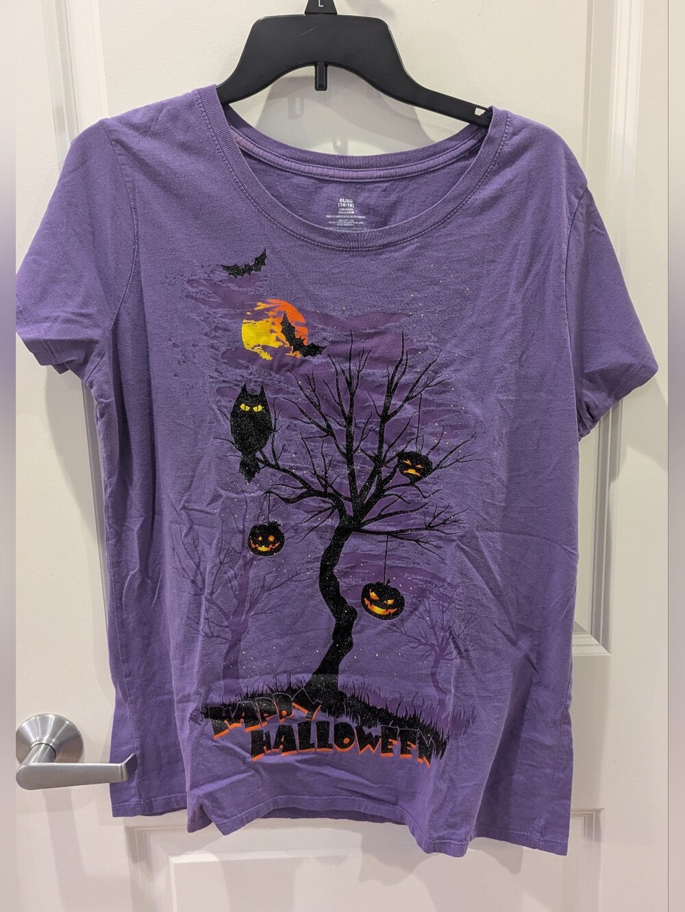 Happy Halloween Glittery Y2K Tee (XL)